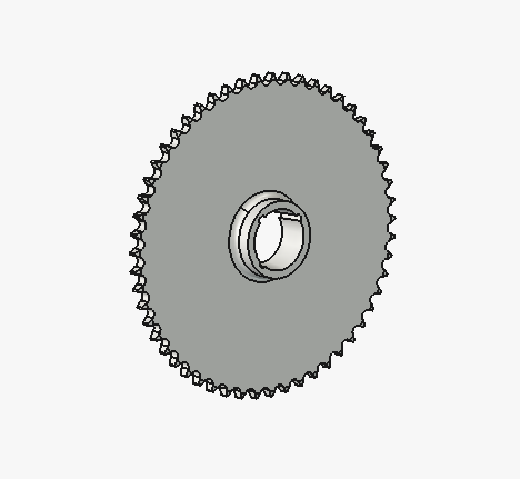 SPROCKET, 80BTB54-2517 80 PITCH, 54 TOOTH, 2517 HUB P/N 15775-752*
