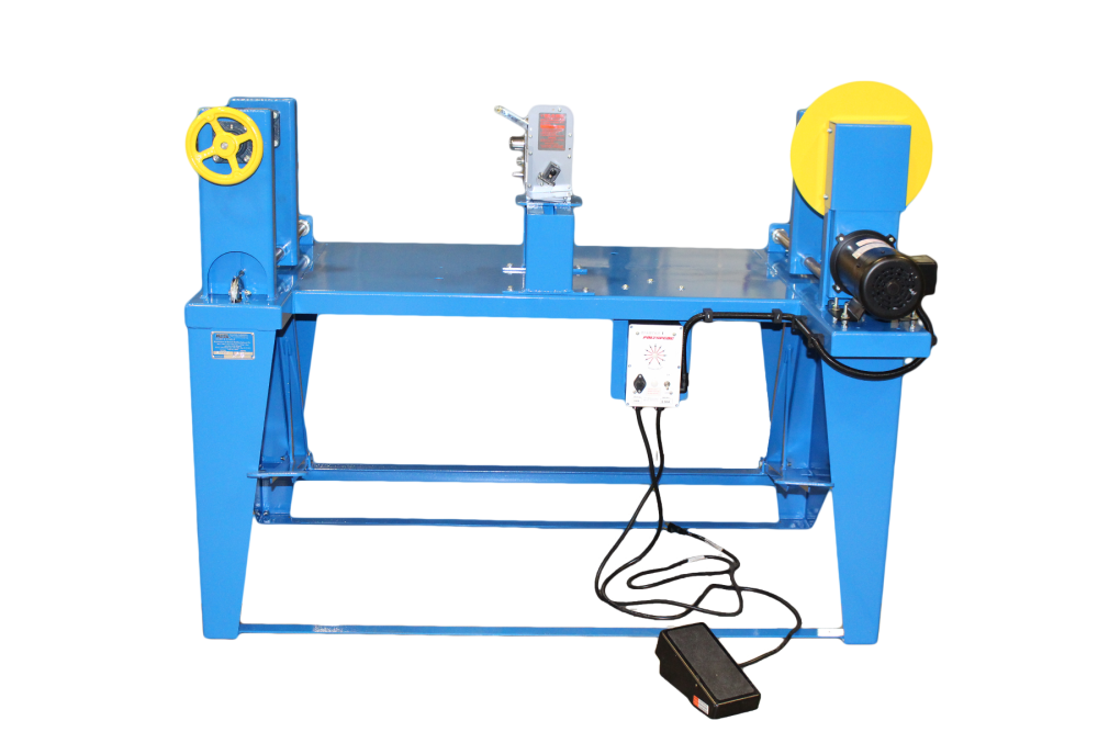 Small-Wire Shaftless Respooling Machine