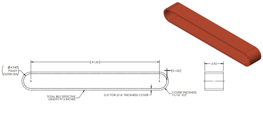 BELT, PULLER NP0167-08 