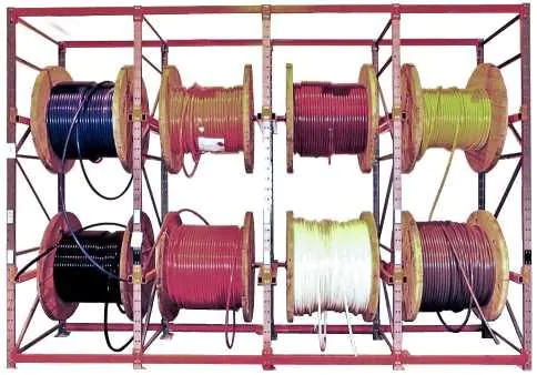 Center Hanging Wire & Cable Reel Storage Rack