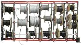 Front Hanging Wire & Cable Reel Storage Rack