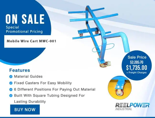 Mobile Wire Cart MWC-001* - Special Promotional Pricing