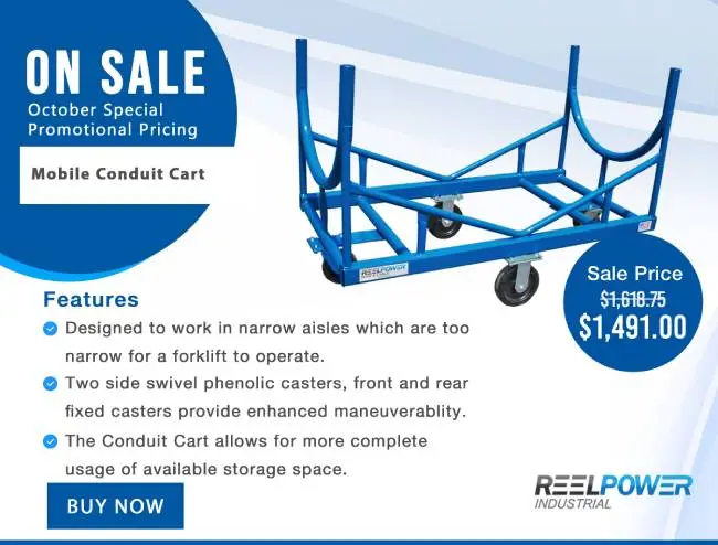 Mobile Conduit Cart* - Special Promotional Price